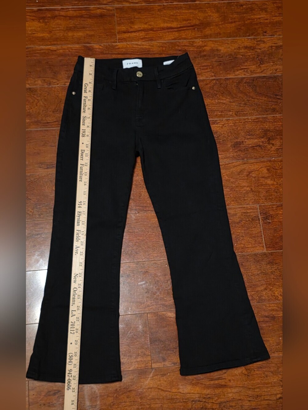 FRAME Women's Le Pixie Crop Mini Boot Jeans, - Picture 11 of 16